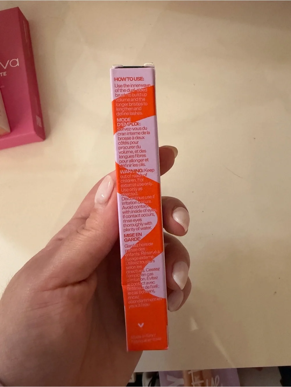 Tower 28 Mascara Box - Lavender with Bright Orange Logo